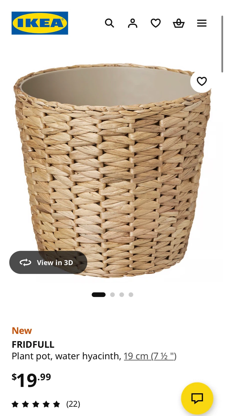 IKEA FEJKA Artificial Kentia Palm and FRIDFULL Plant Pot - photo 3