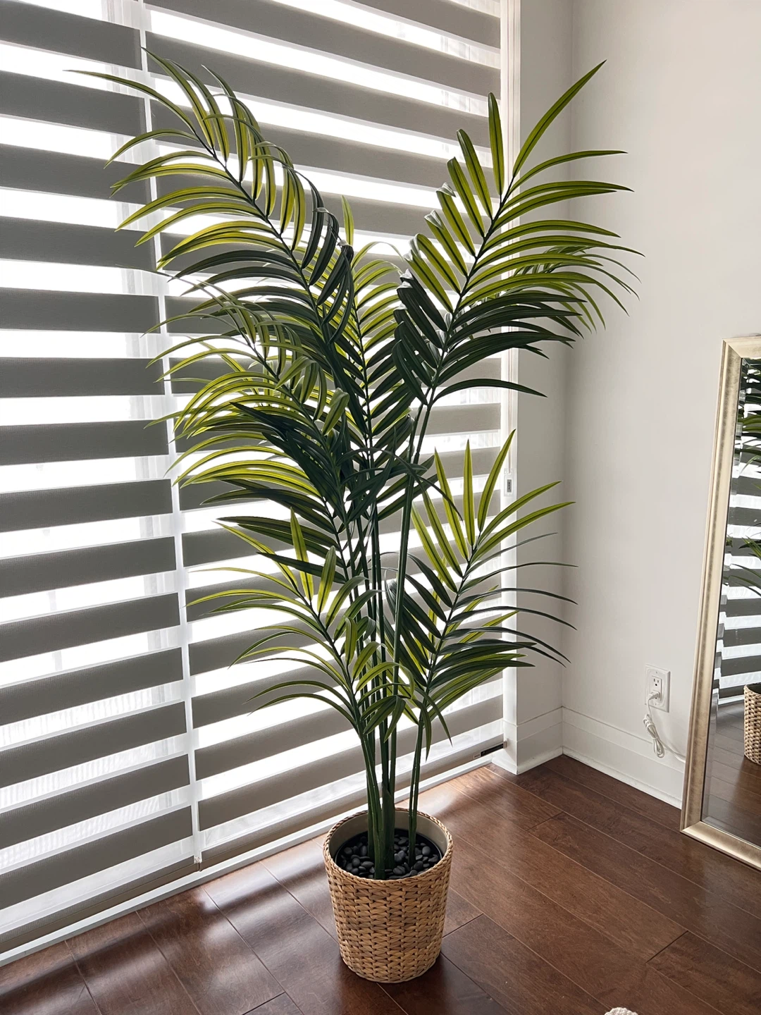 IKEA FEJKA Artificial Kentia Palm and FRIDFULL Plant Pot