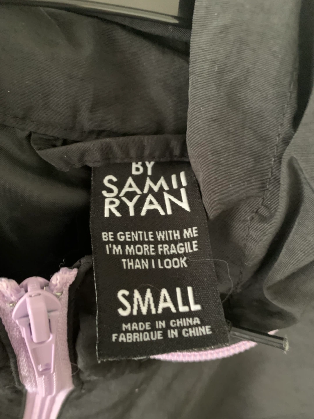 Sami Ryan Black & Purple Windbreaker Jacket - photo 3