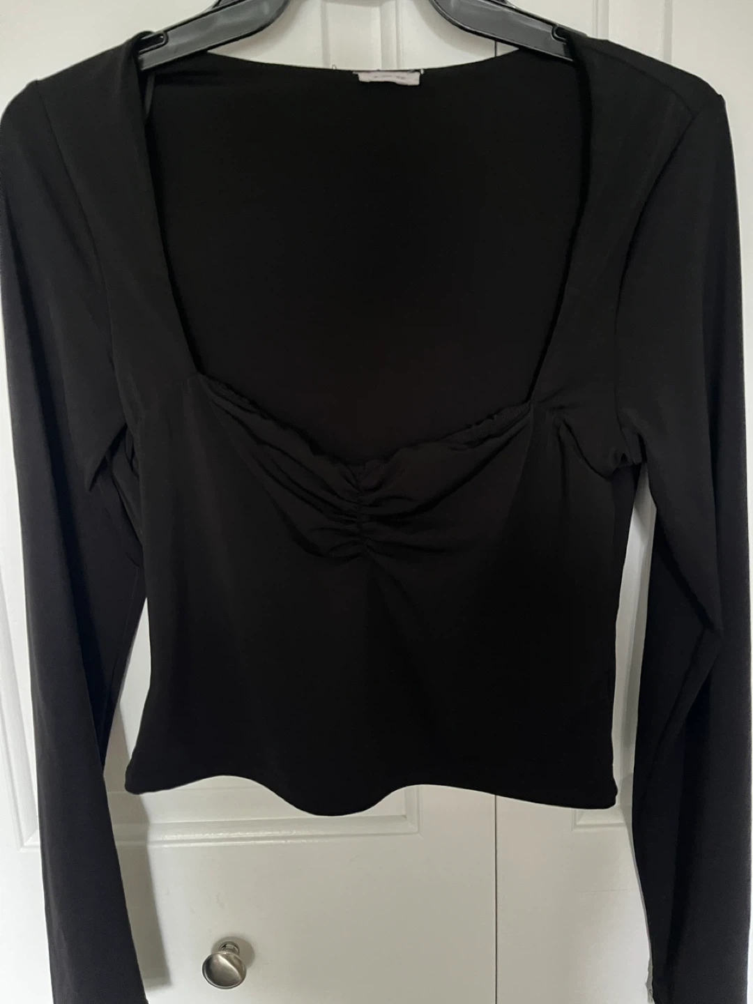 GARAGE Black Long Sleeve Top - Size Medium