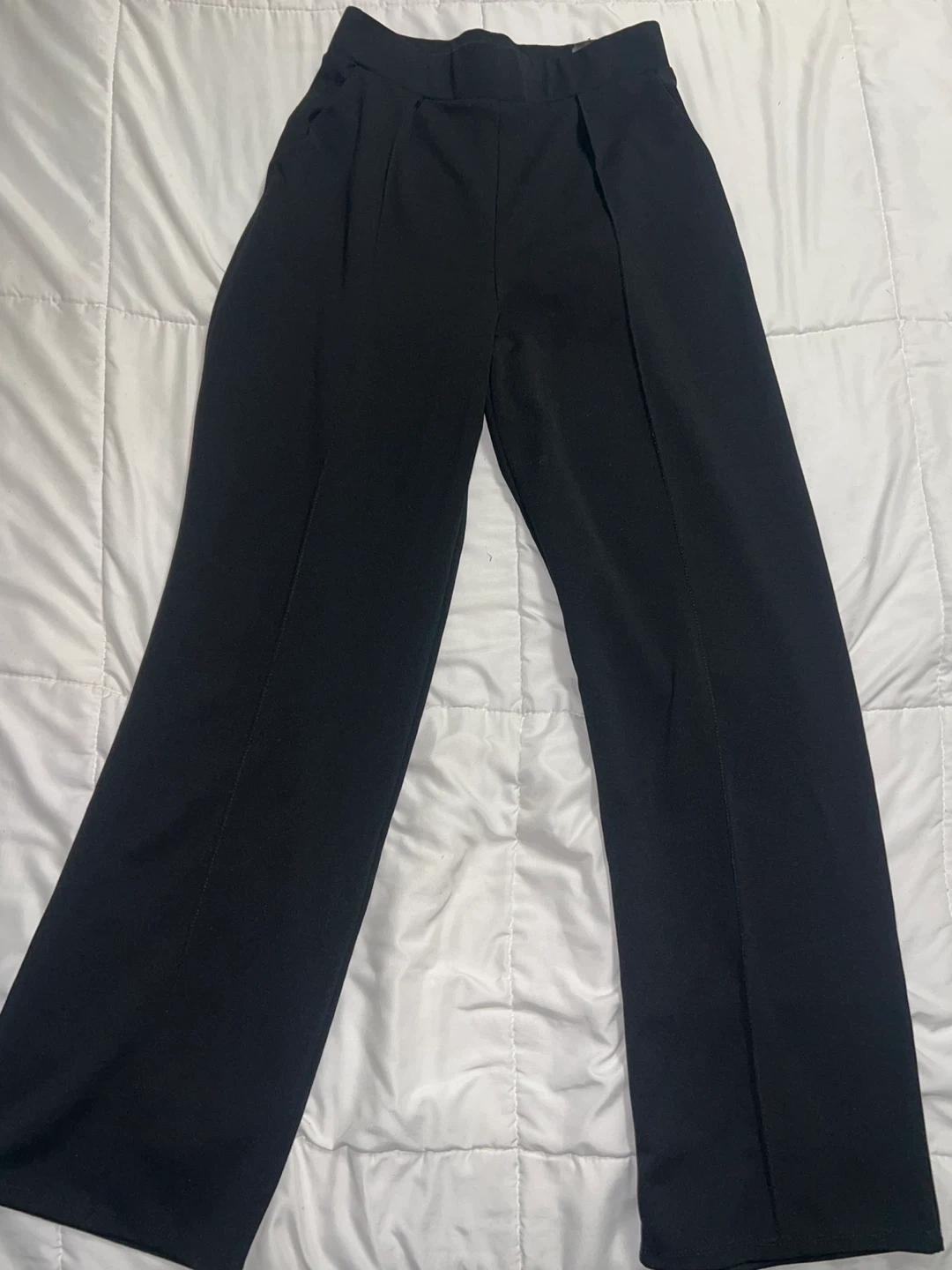 H&M Wide-Leg Pants - Black - Size S - photo 2