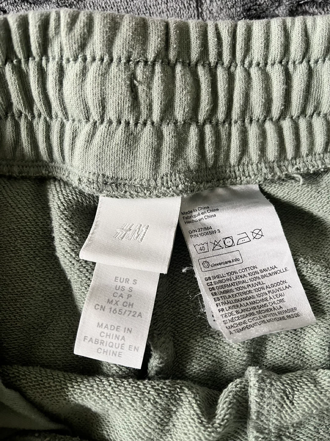 H&M Women's Green Cotton Shorts Size S - photo 3