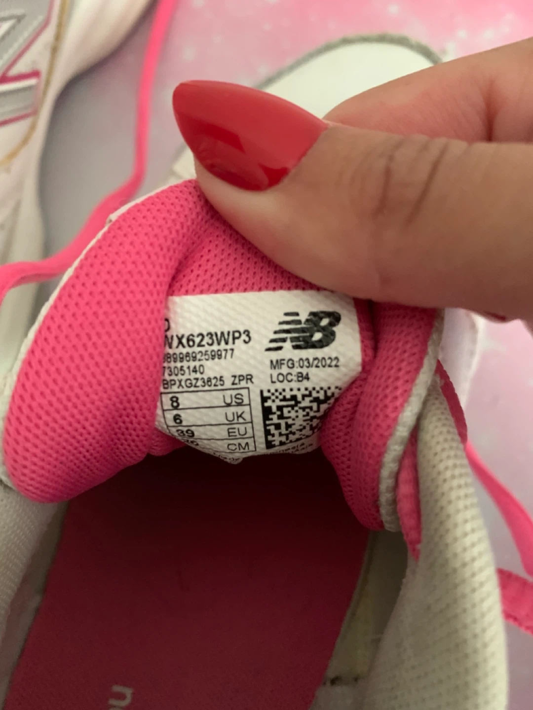 New Balance Women's Athletic Shoes White Pink Size 8 - photo 4