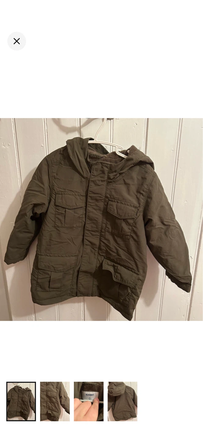 Old Navy Green Winter Jacket - Size 3T