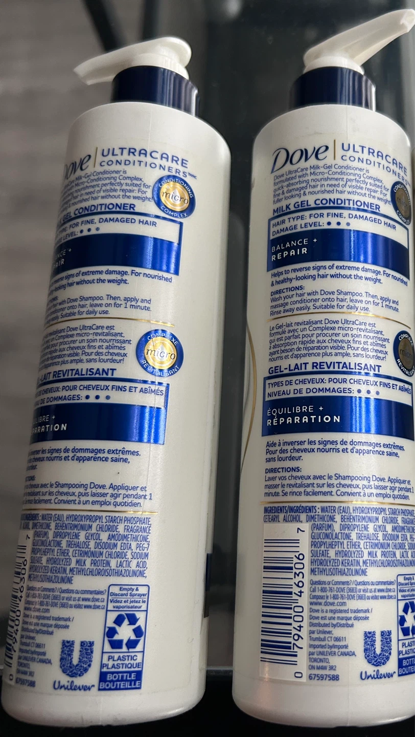 Dove Ultracare Milk-Gel Conditioner - 2 x 295ml - photo 3