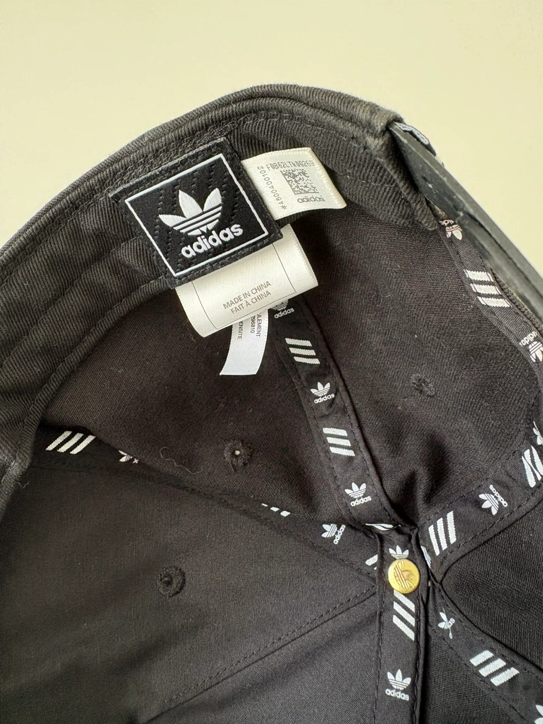 Adidas Black Baseball Cap with Gold Logo - photo 2