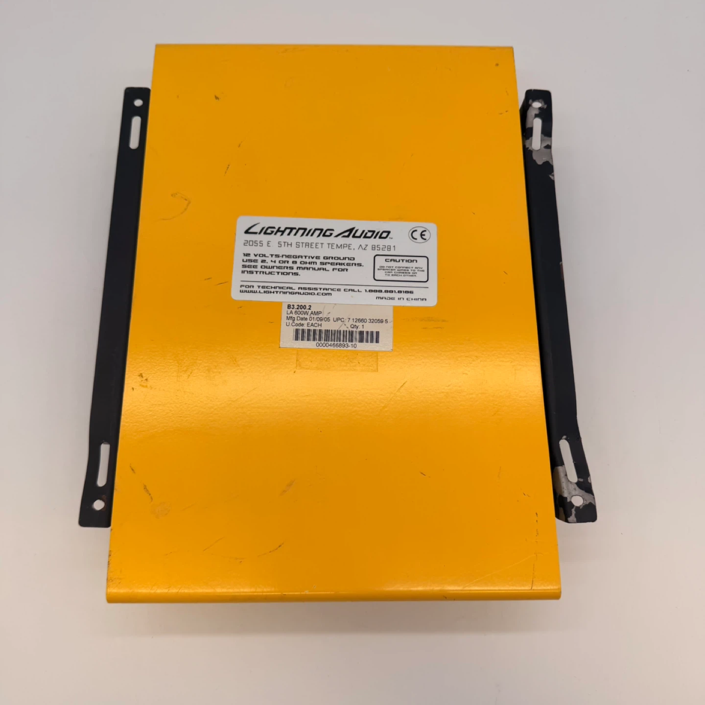 Lightning Audio B3.200.2 600W Car Amplifier Amp Yellow - photo 5
