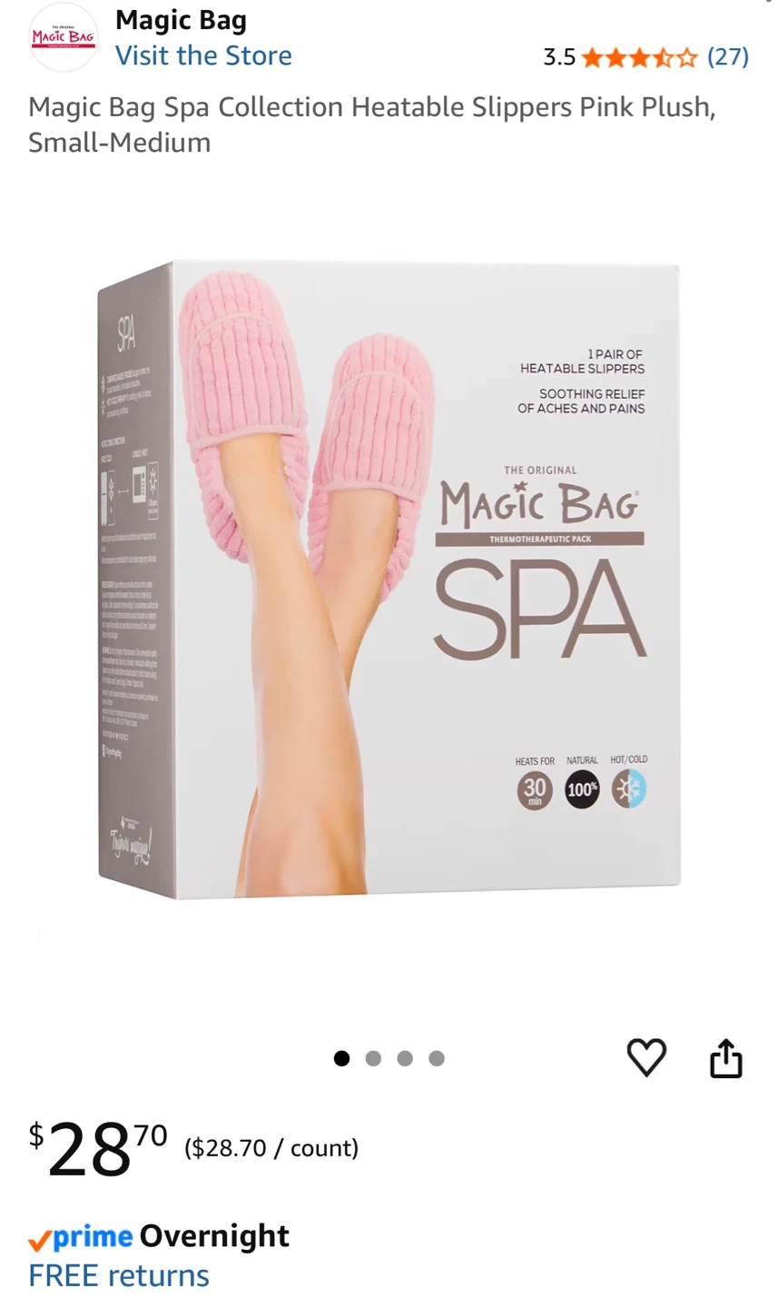Heatable Slippers Beige Small/Medium  $15 firm