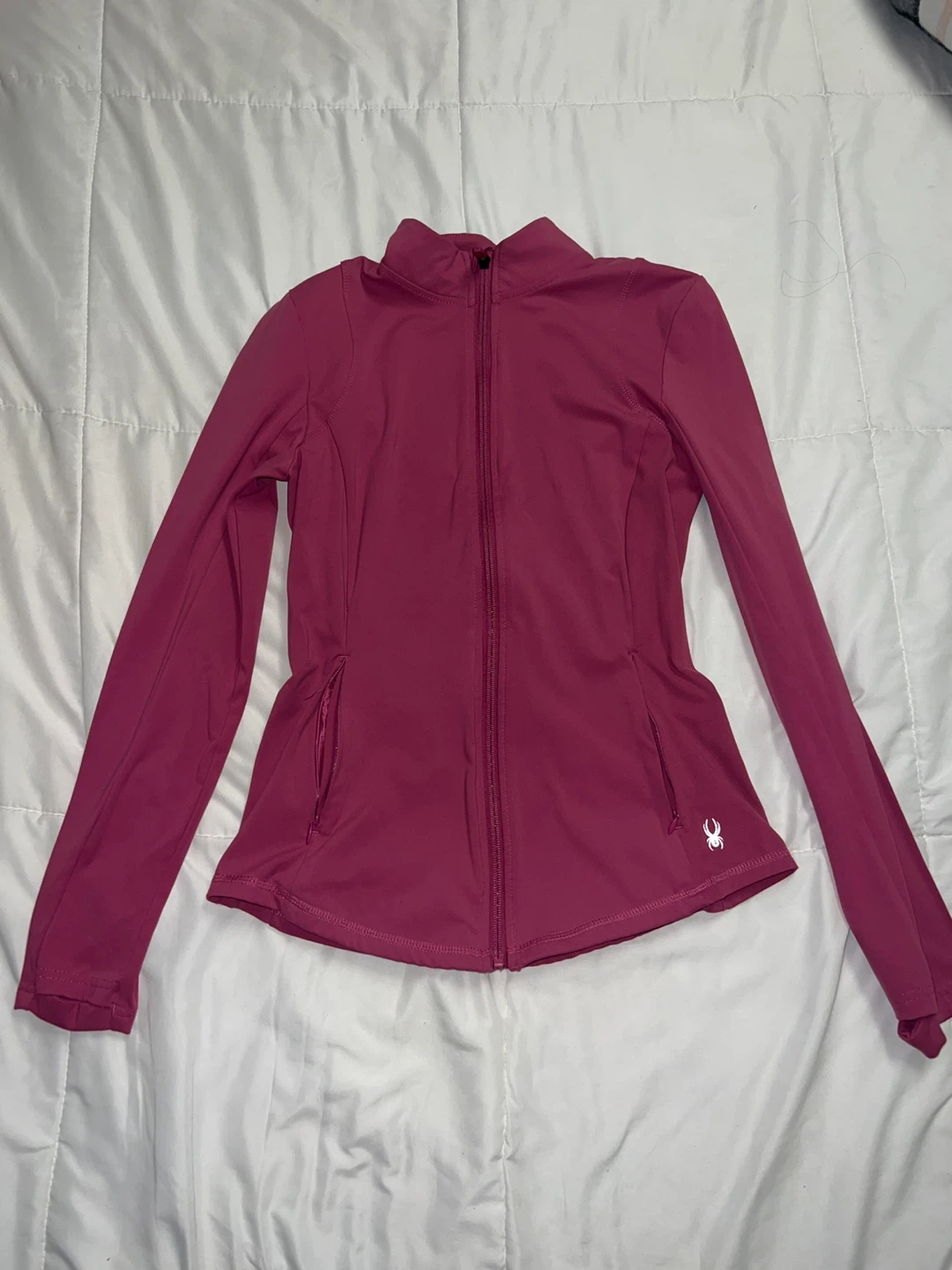 Spyder Active Full Zip Jacket - Size Small - Pink