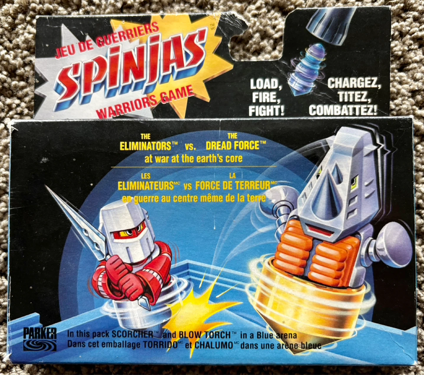 RARE Vintage Spinjas Warriors Game Parker Brothers 1989