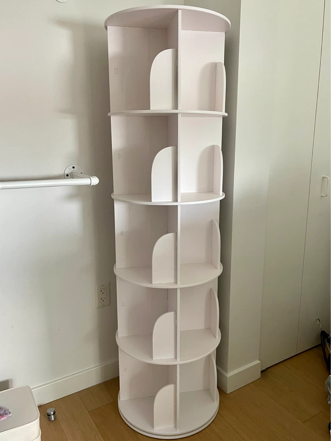 SpaceAid 5 Tier Rotating Bookshelf Tower