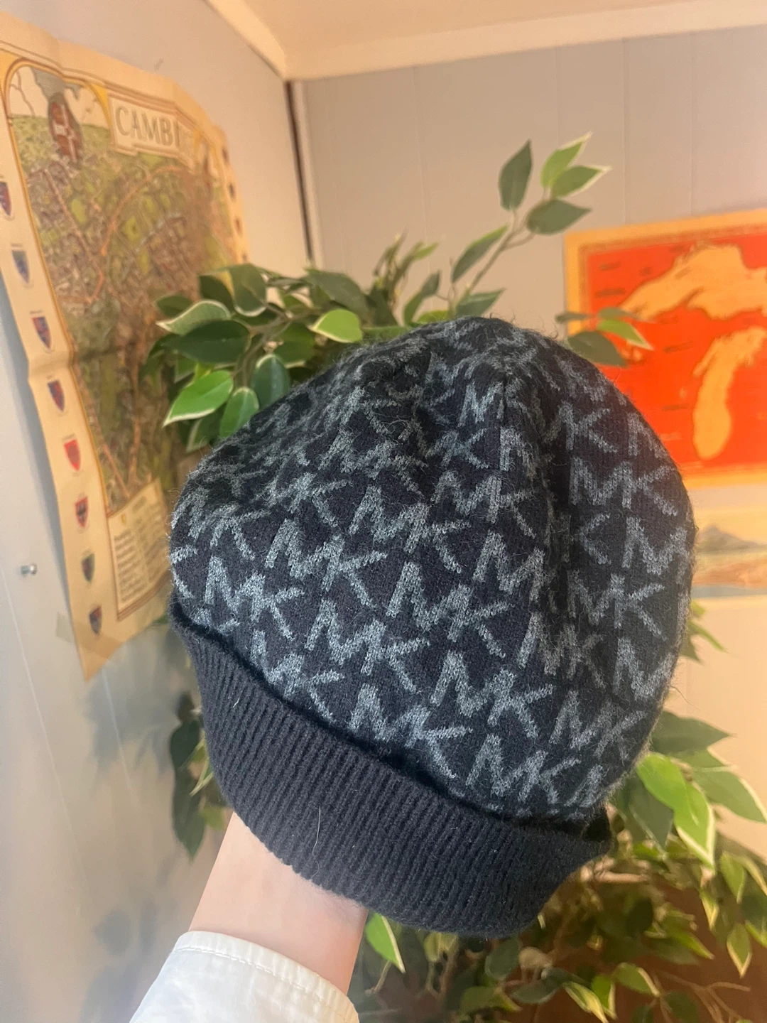 Michael Kors MK Pattern Beanie Hat
