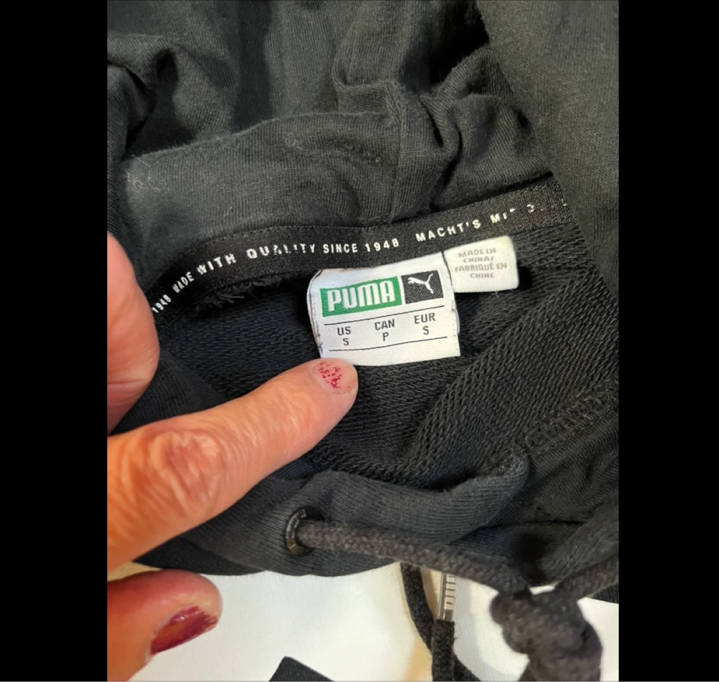 Puma Black Hoodie Size Small - photo 5