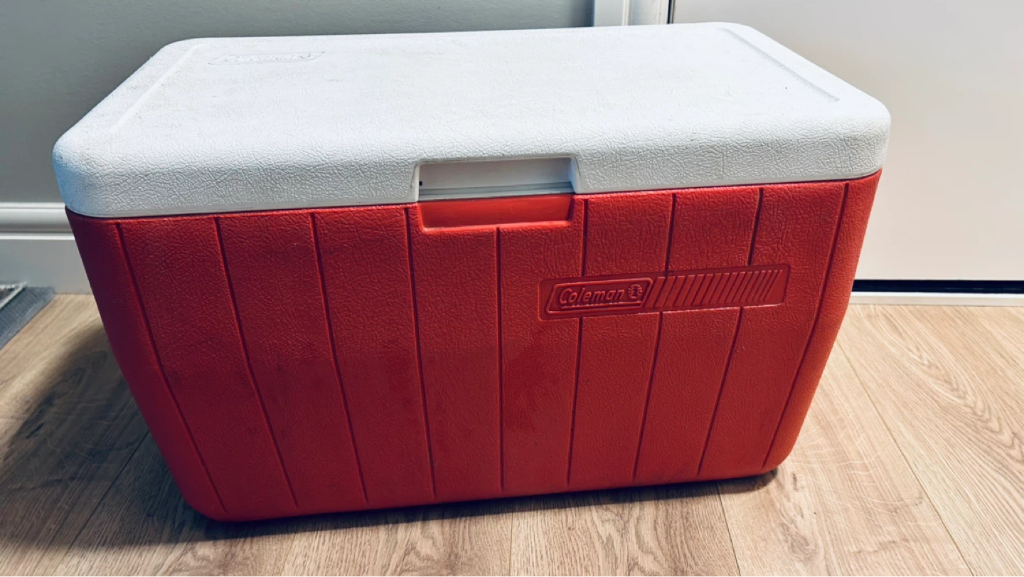 Coleman Cooler / Ice Chest – Red & White