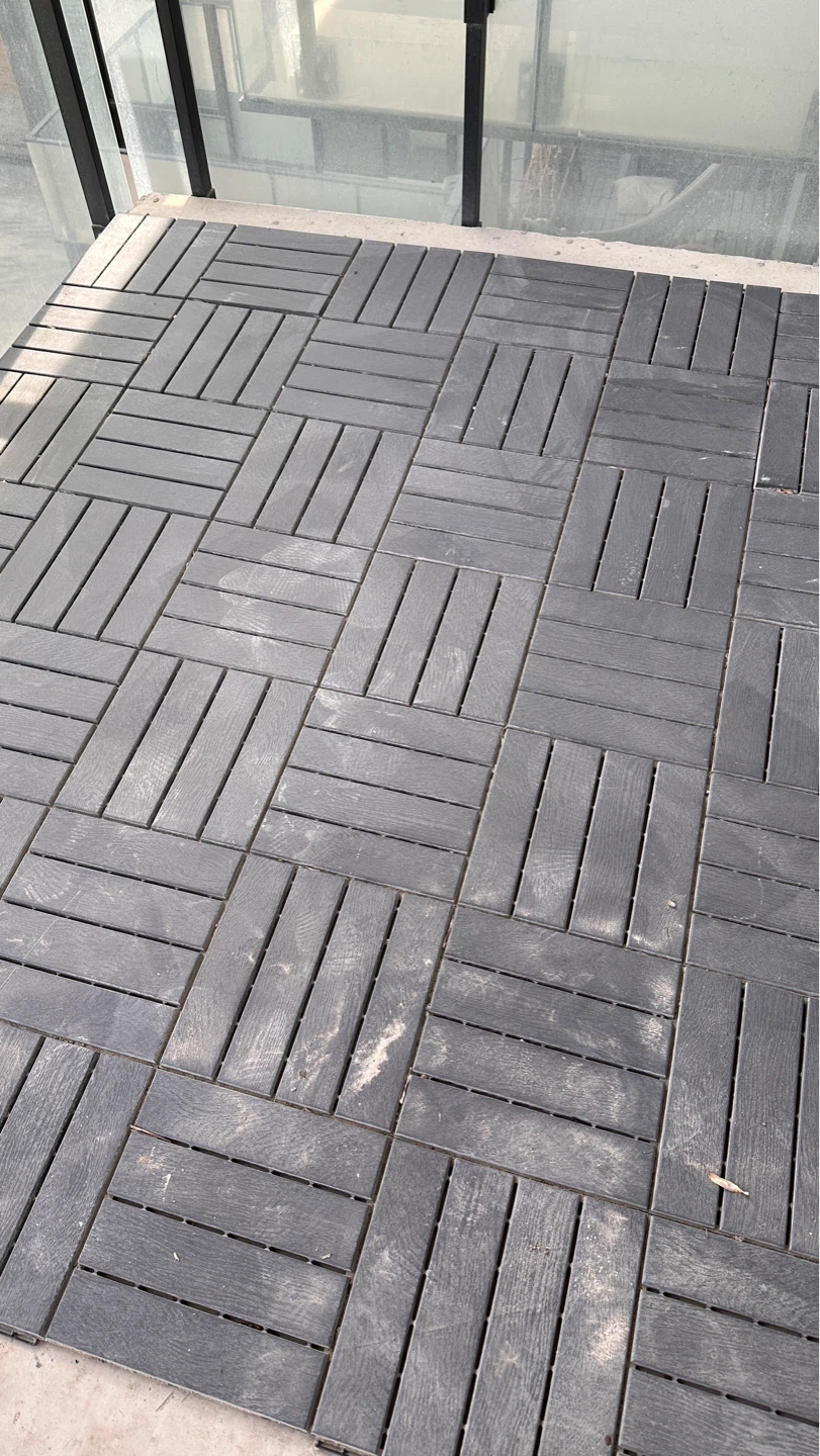 IKEA RUNNEN Decking Tiles - Dark Gray (9 sq ft)