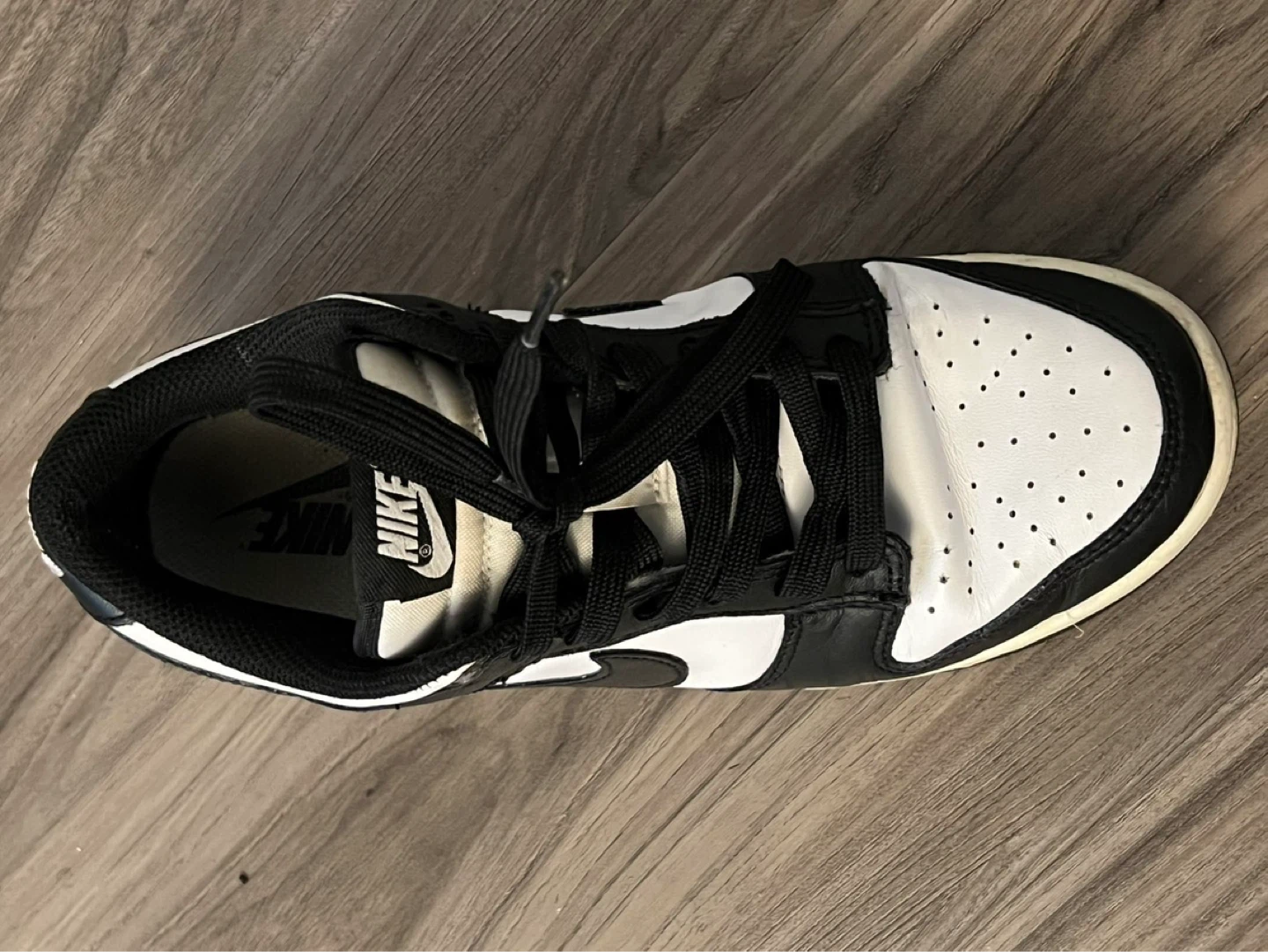Nike Dunk Low Black White Sneakers - photo 2