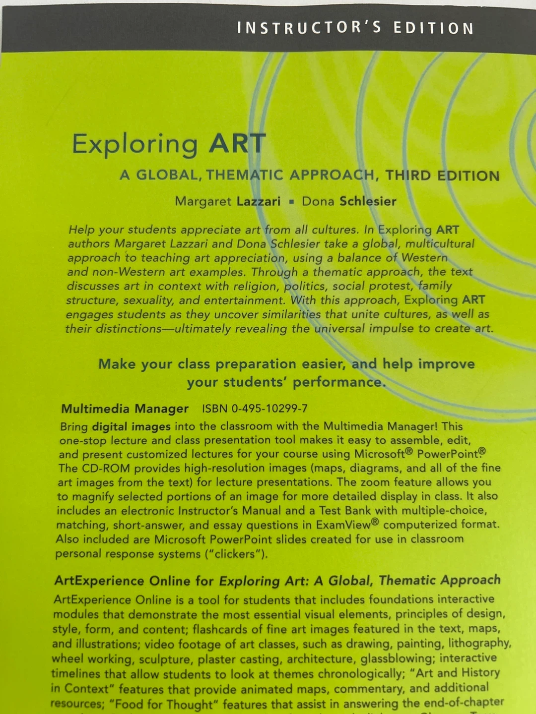 Exploring Art: A Global, Thematic Approach Instructor's Edition - photo 5