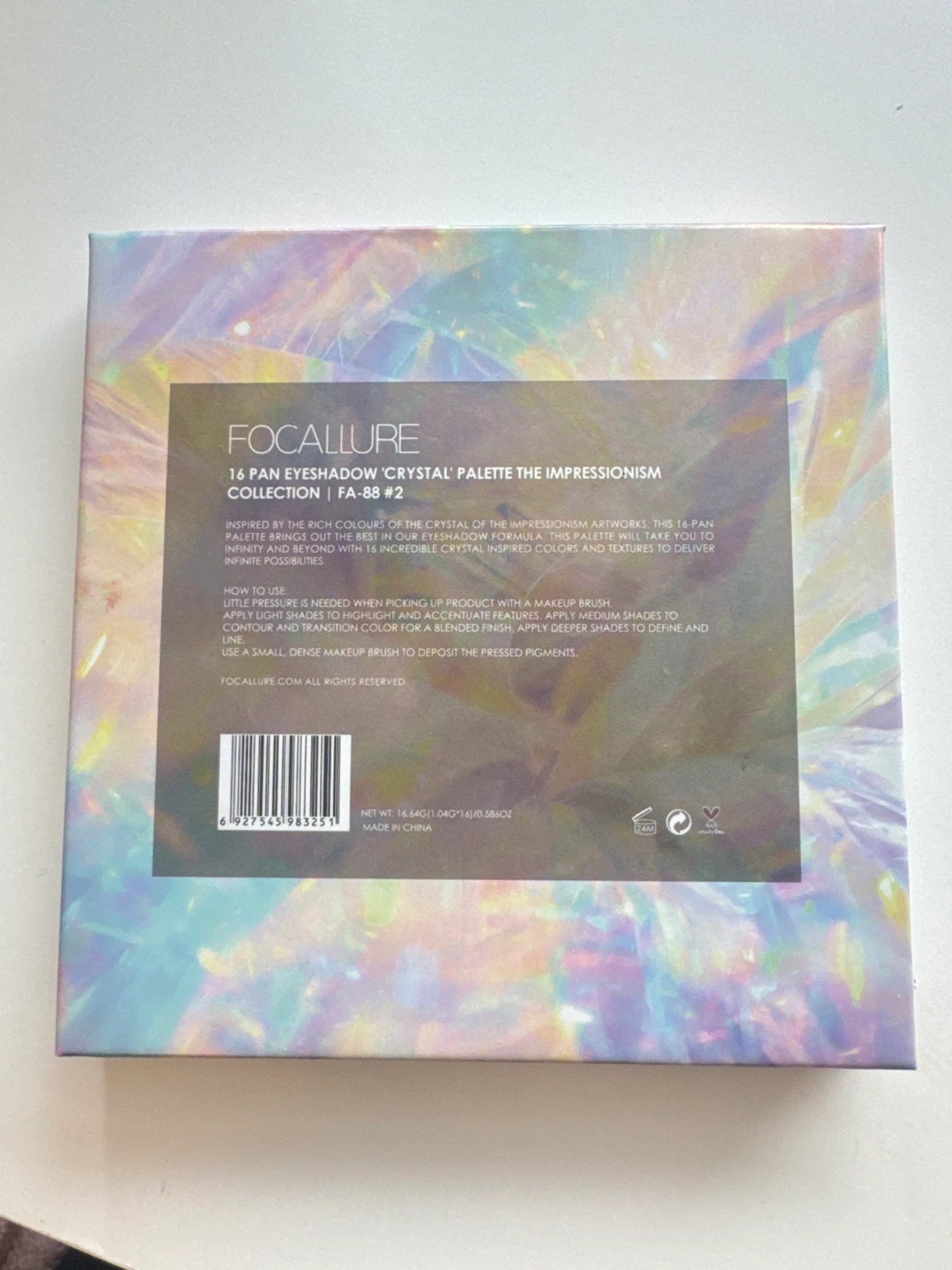 Focallure 16 Colour Crystal Impressionism Eyeshadow Palette - photo 4