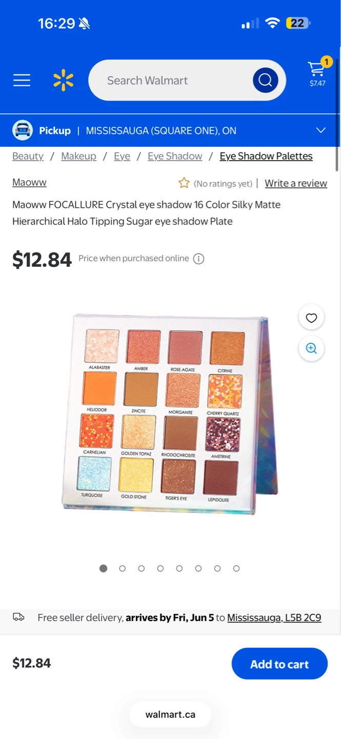 Focallure 16 Colour Crystal Impressionism Eyeshadow Palette - photo 5