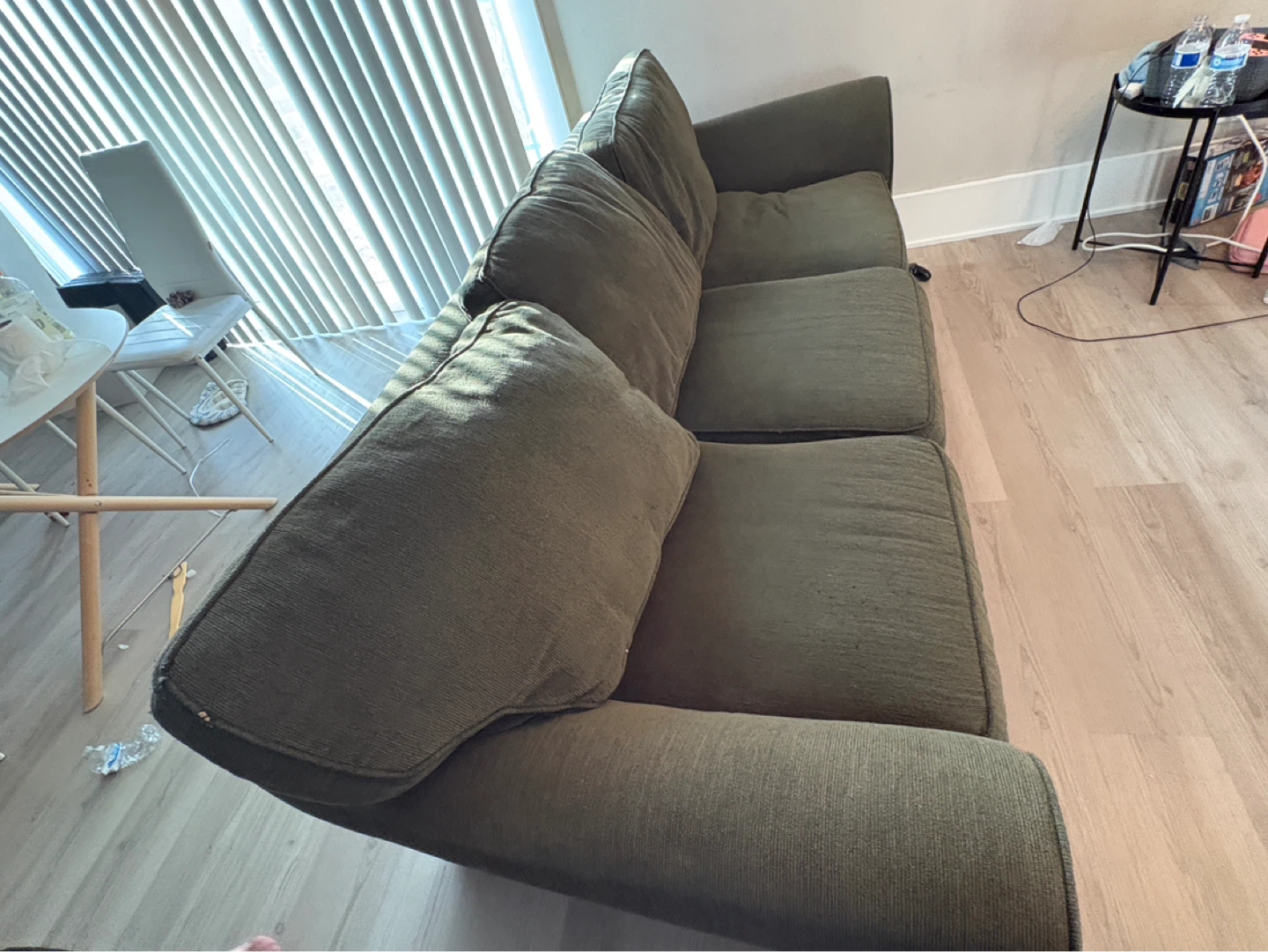 Olive Green Sofa Bed with Mattress - photo 2