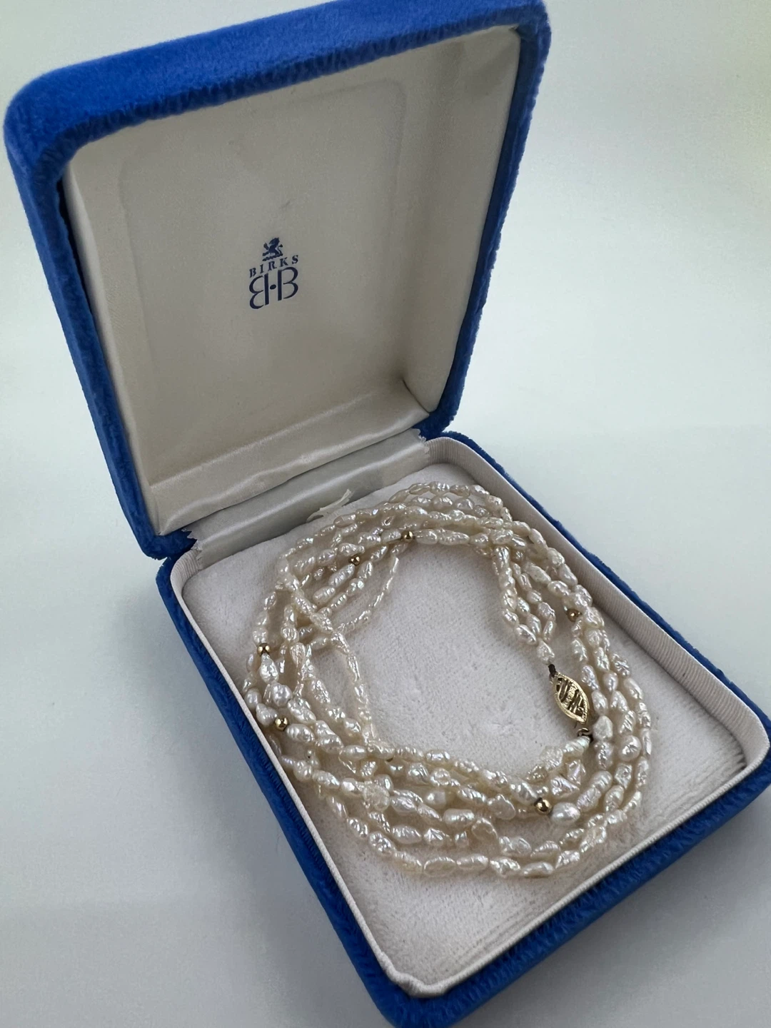 Vintage 14K Gold Multi-Strand Pearl Necklace