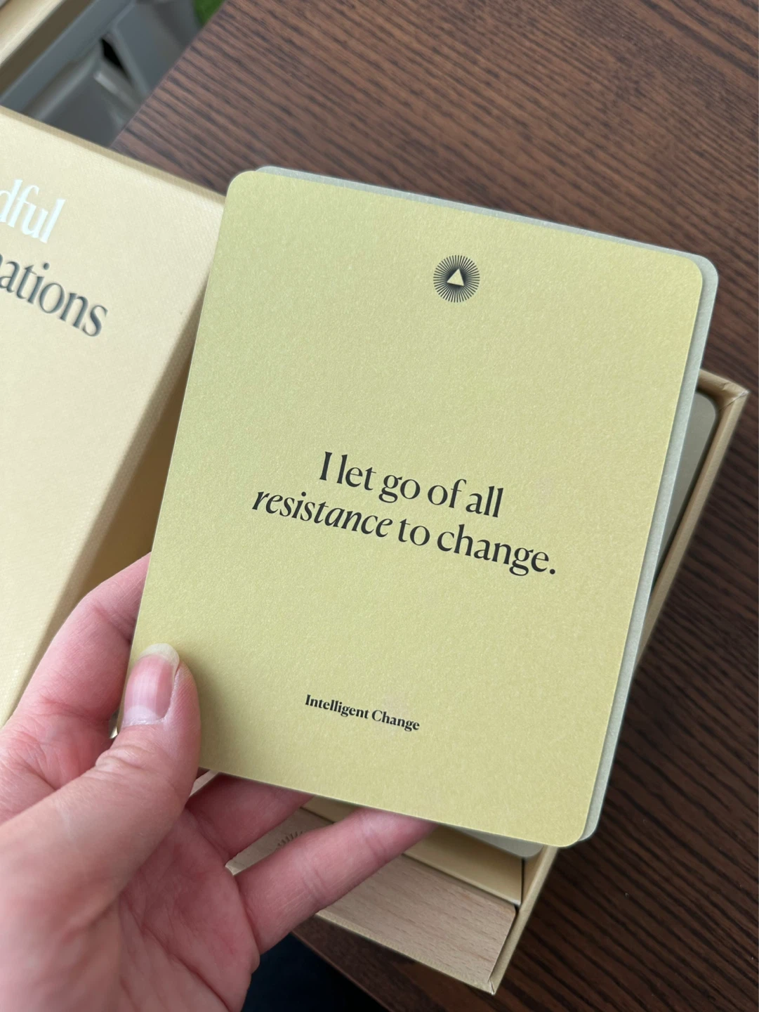 Mindful Affirmations Cards with Stand by Intelligent Change - photo 3