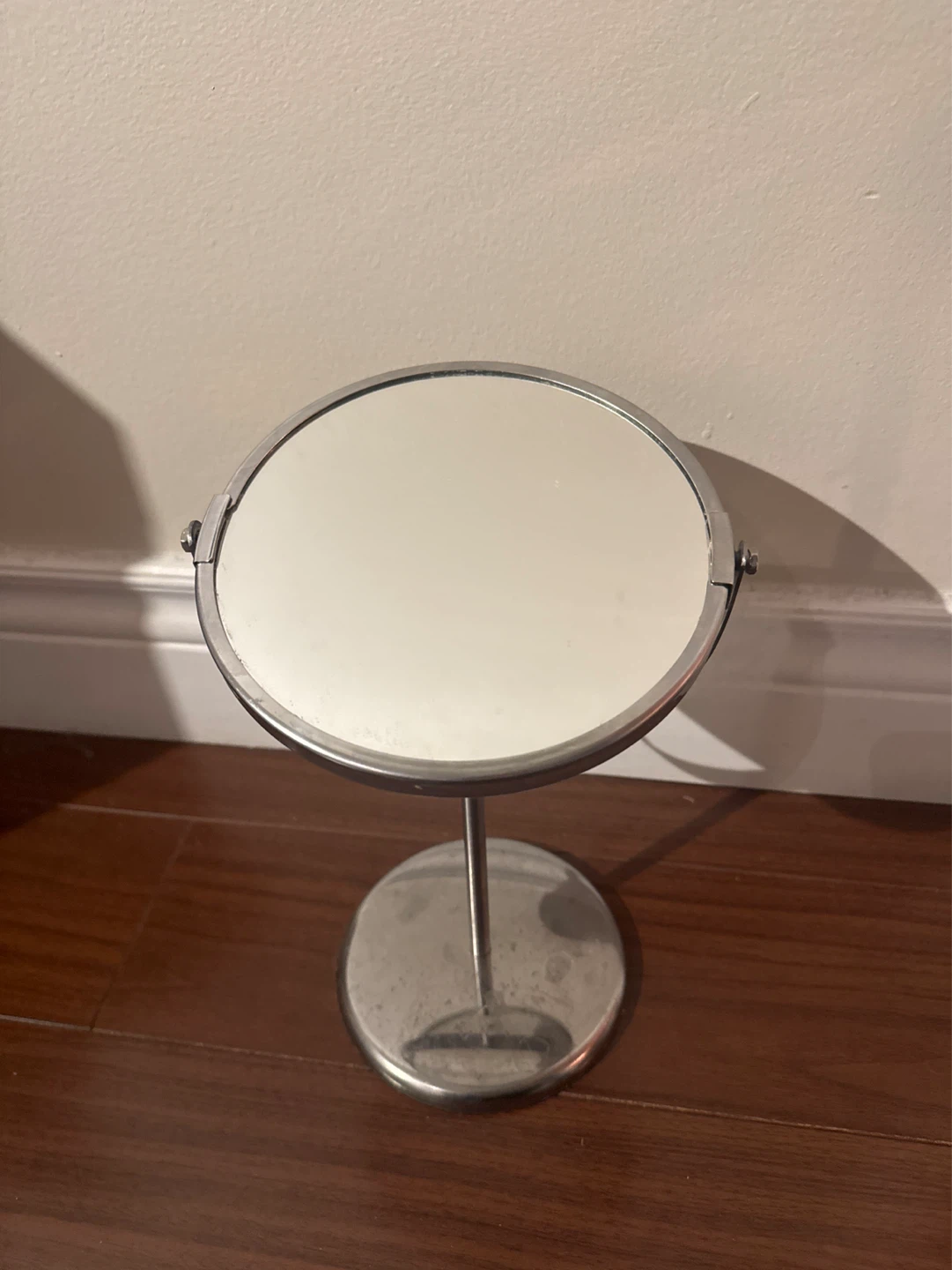 Ikea Silver Metal Tabletop Mirror