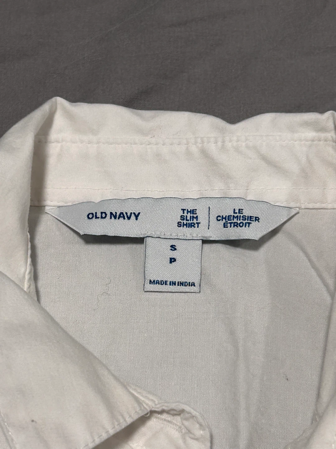 Old Navy White Slim Fit Button-Up Shirt Size S - photo 2