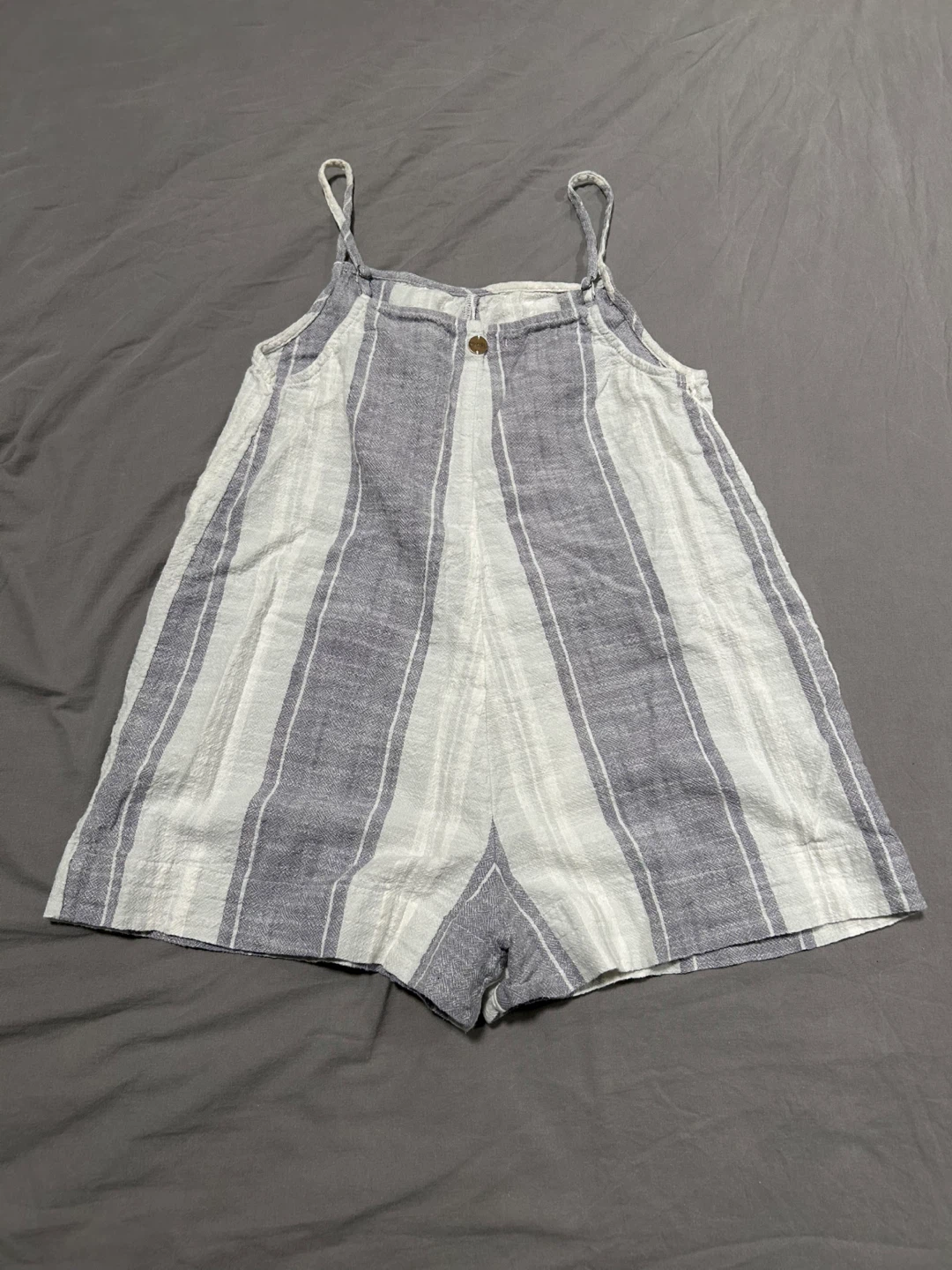 Ripcurl Striped Linen Romper Size S - photo 3