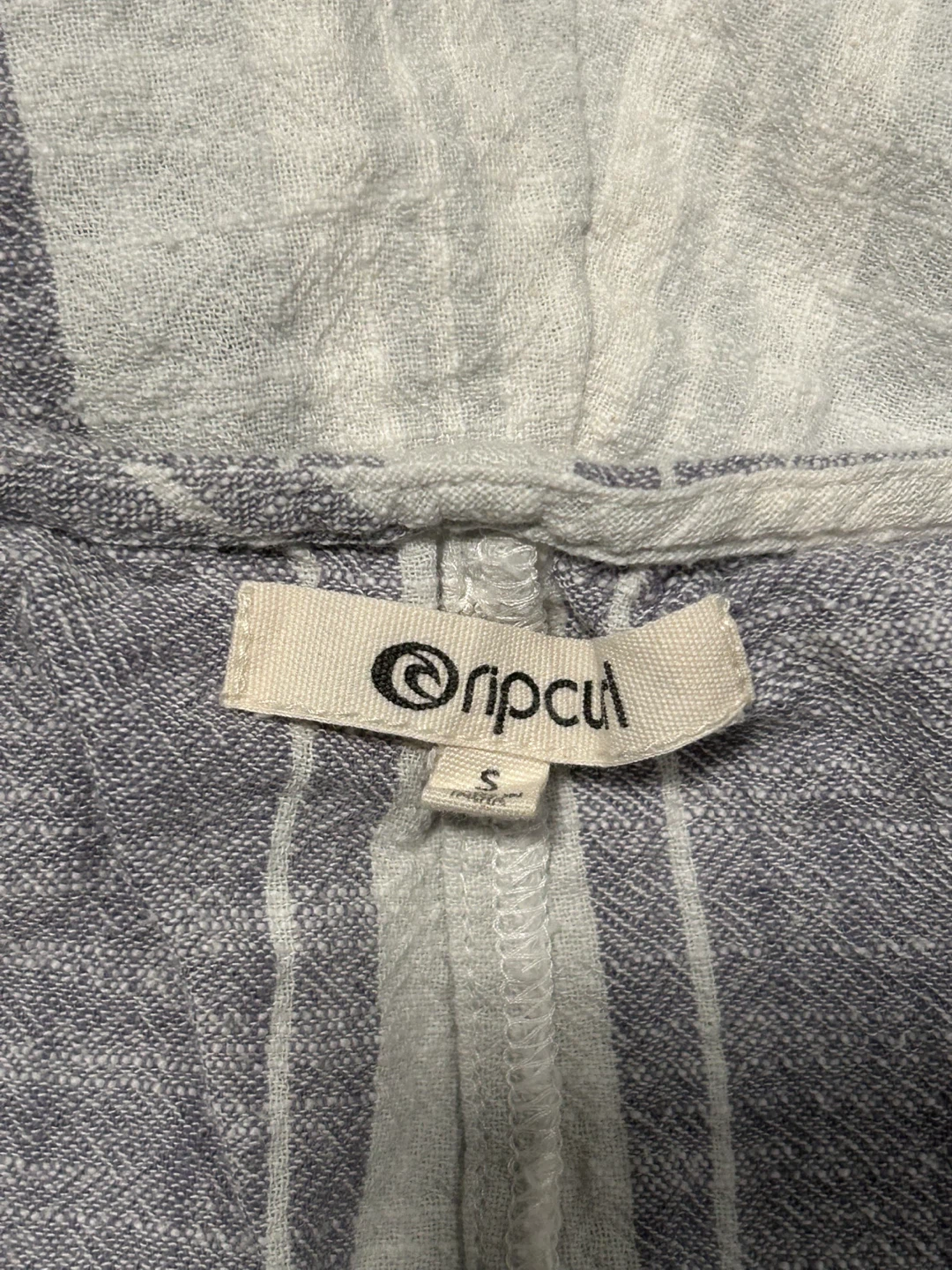 Ripcurl Striped Linen Romper Size S - photo 2