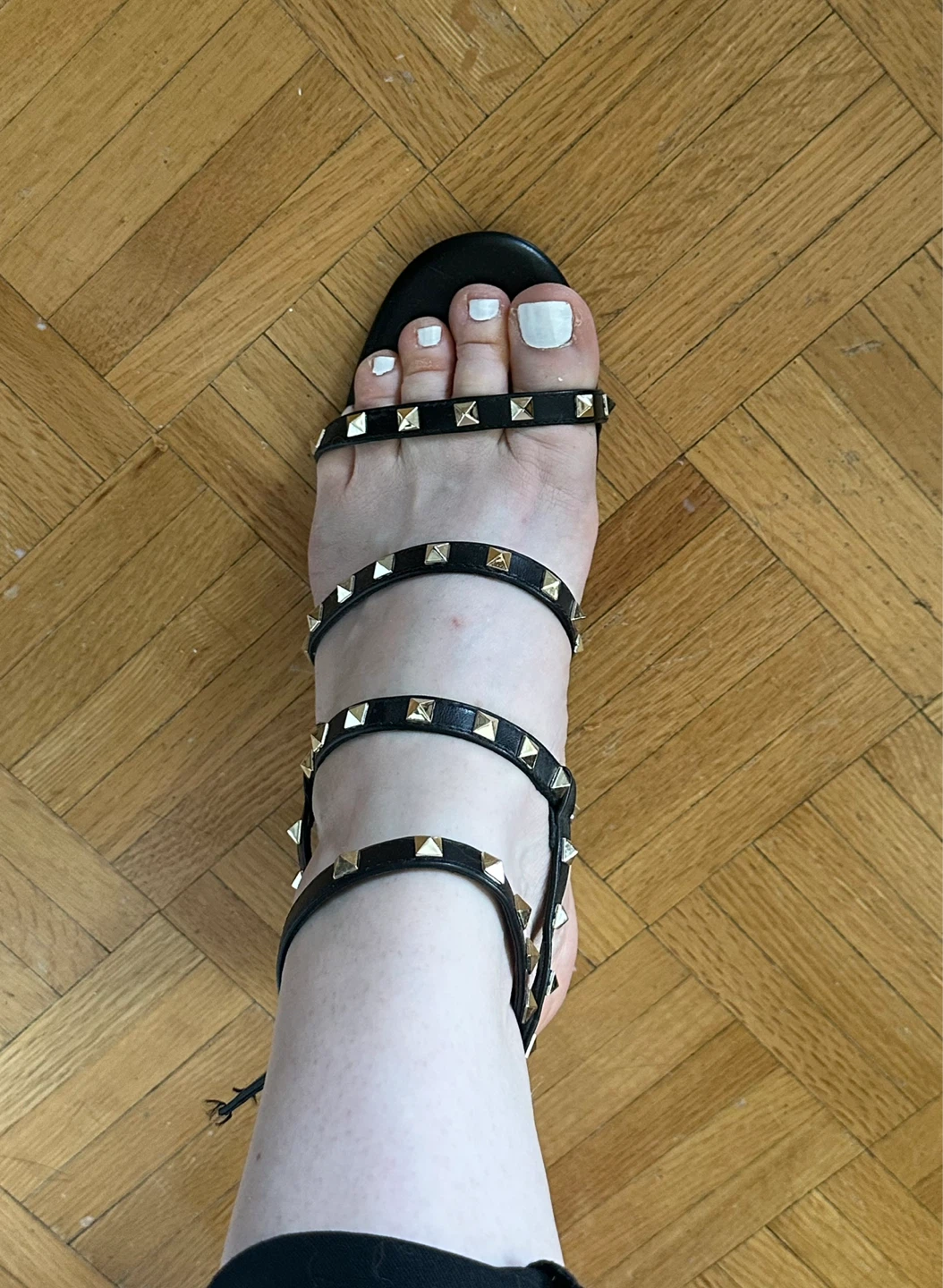 Steve Madden Black Studded Gladiator Sandals - photo 4