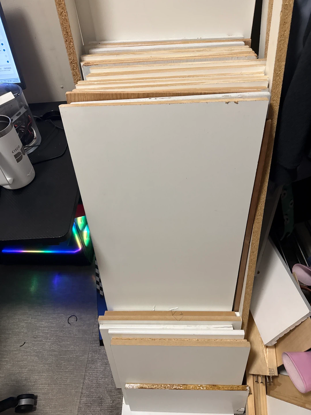 White Shelving Unit - 2 Sections - photo 2