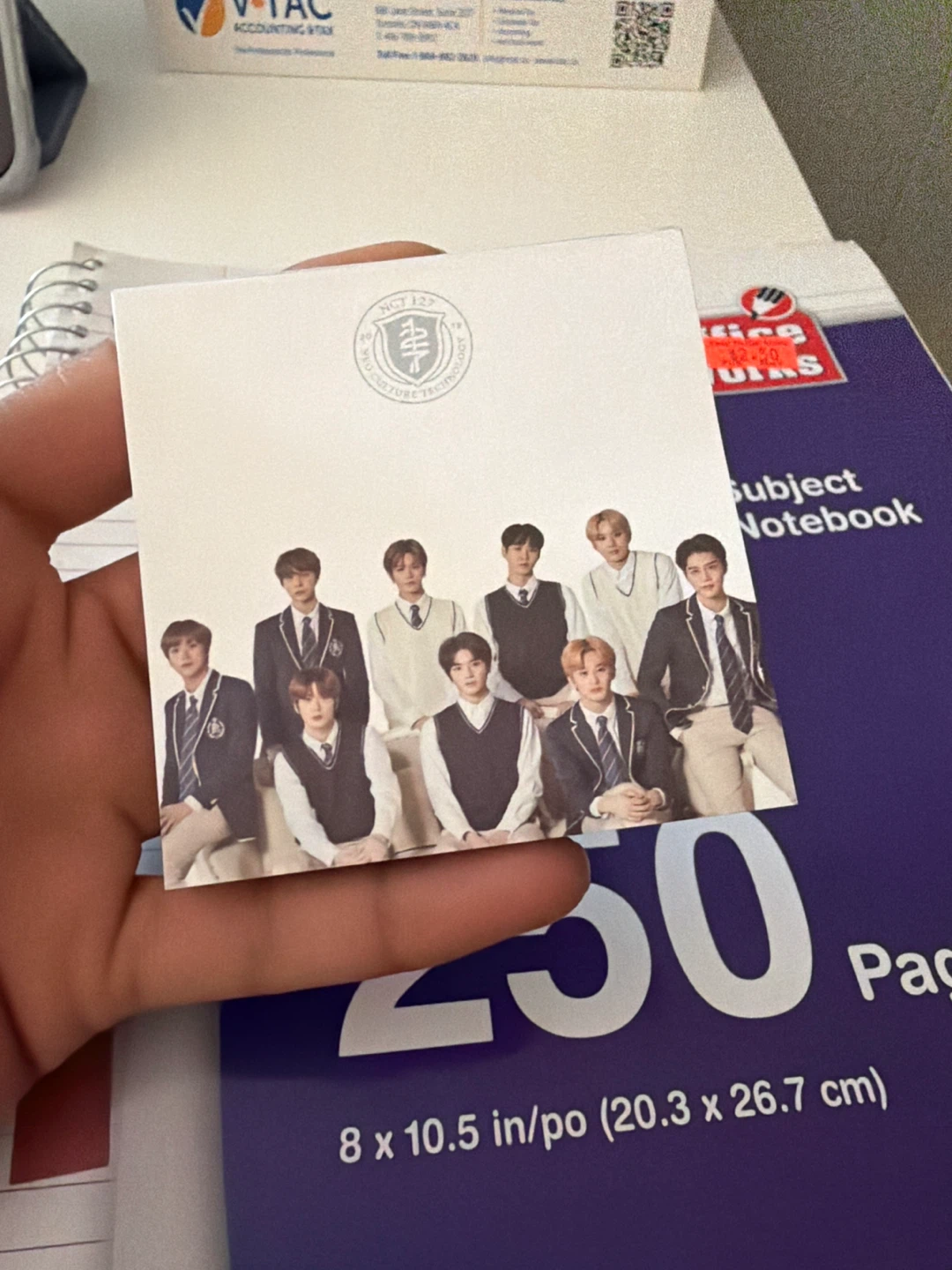 NCT 127 notepad