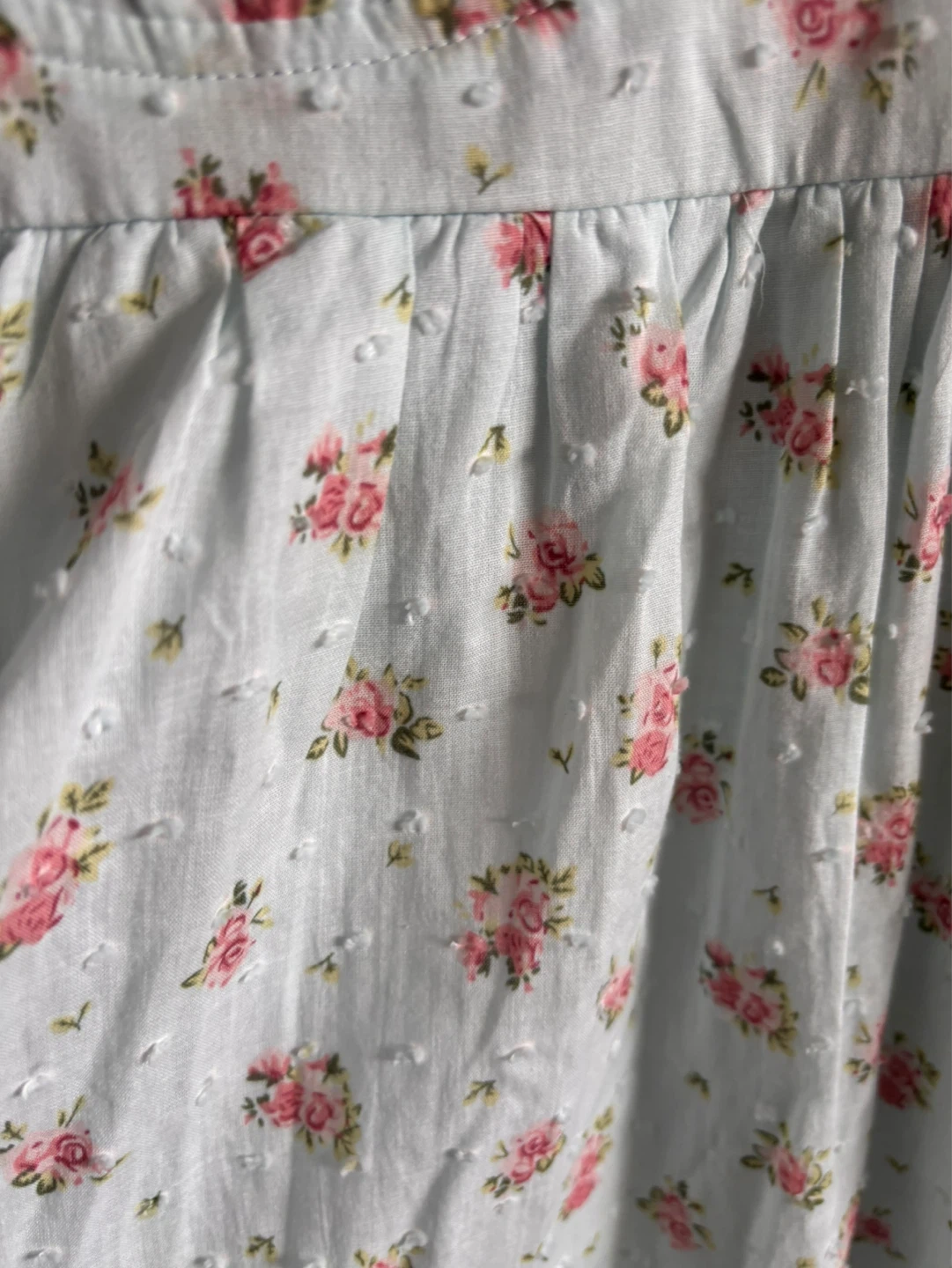 BNWT Thirty Thirty LA Baby Doll Dress - Light Blue Floral Print - photo 4