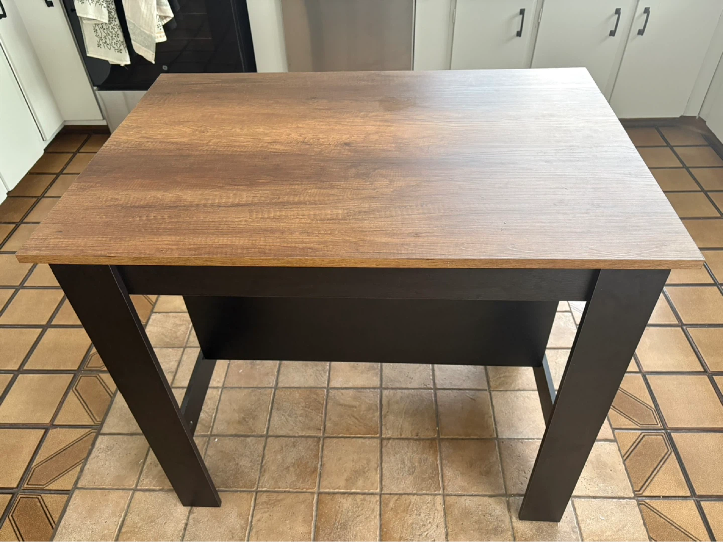 Kitchen Island / Table with Storage Shelves