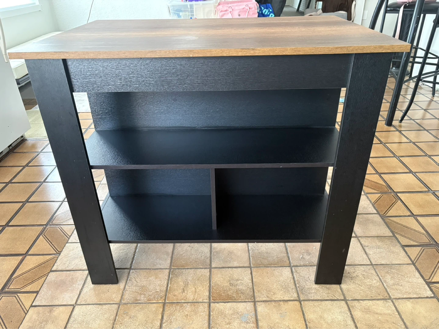 Kitchen Island / Table with Storage Shelves - photo 3