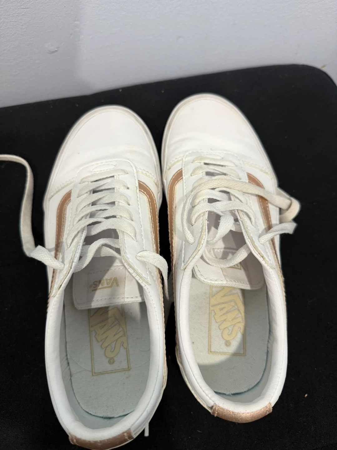 Vans White Rose Gold Sneakers US Women's 6.5 - photo 2
