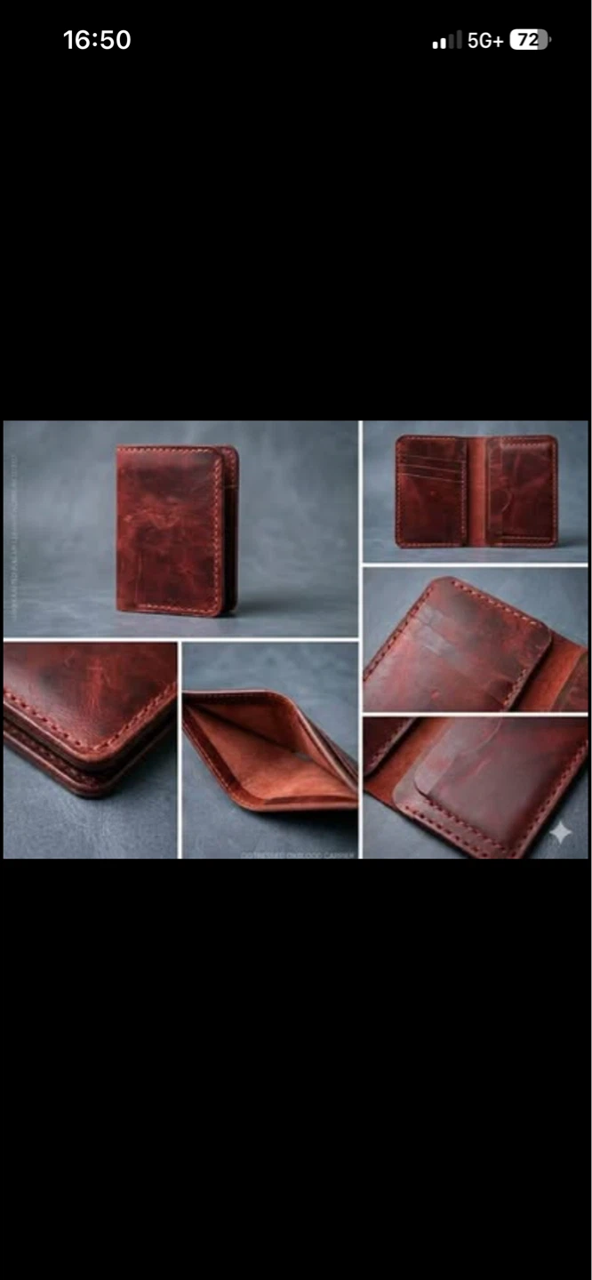 Bifold leather wallet - photo 3