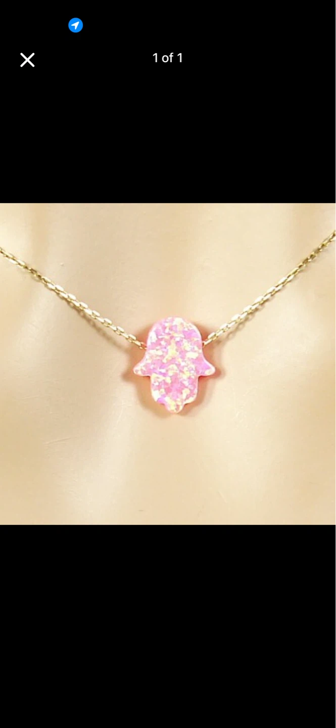 Lab Created Opal Hamsa