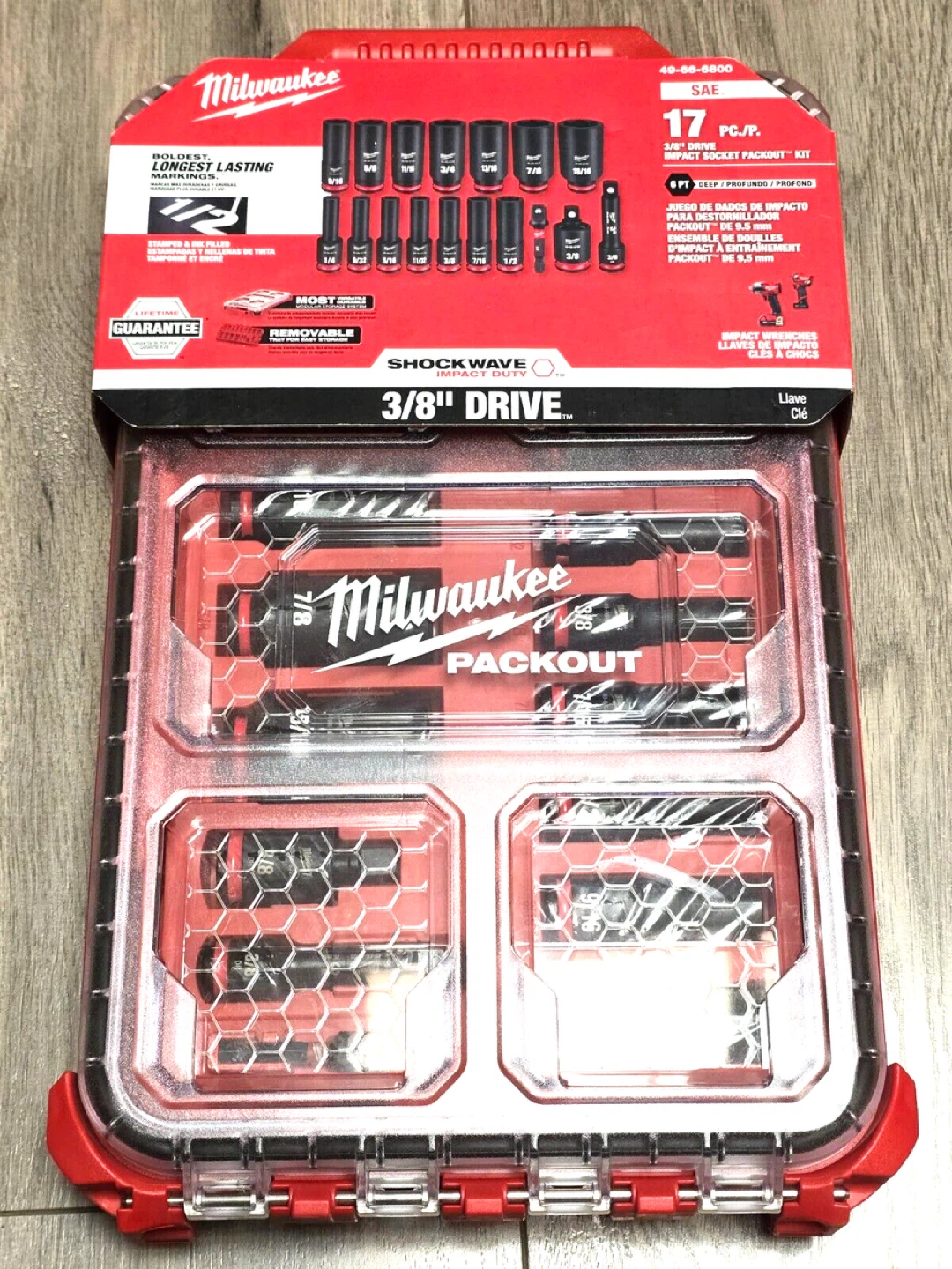 Milwaukee 17-Piece 3/8" Socket Set(Read Bio)
