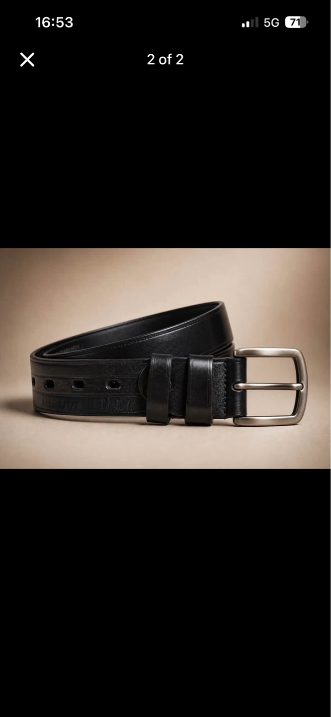 Handmade full grain leather belt