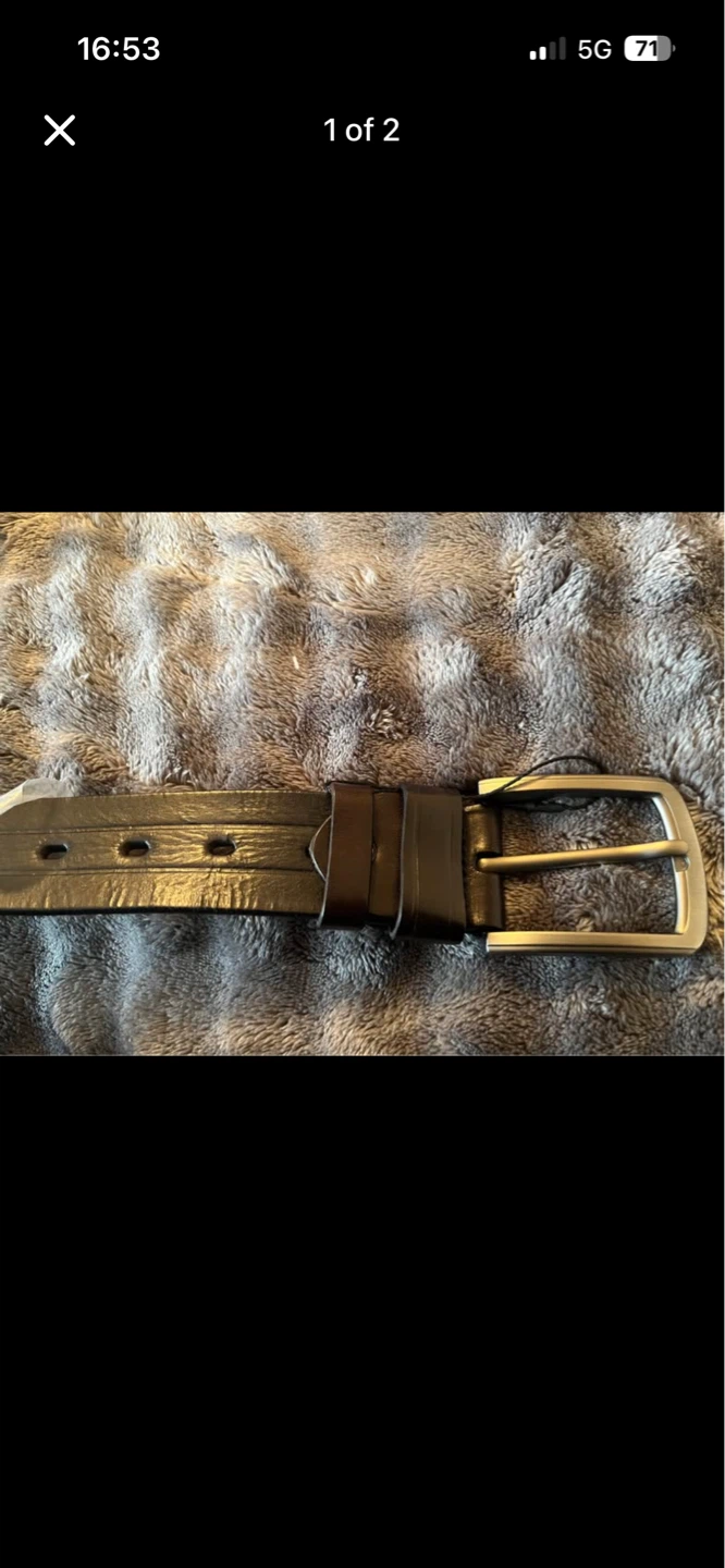 Handmade full grain leather belt - photo 2