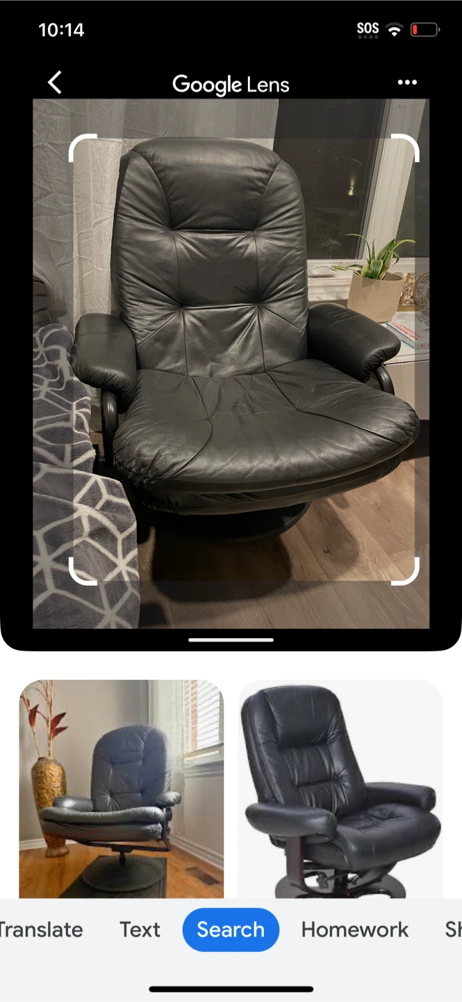 Black Leather swivel and rocking   Recliner Chair - photo 4