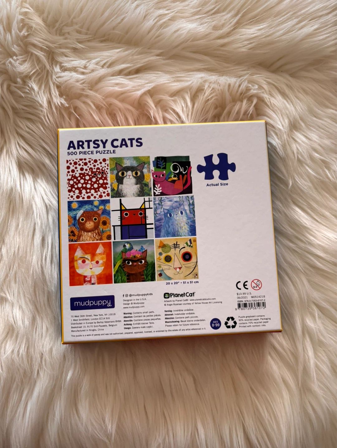 Mudpuppy Artsy Cats 500 Piece Puzzle - photo 2