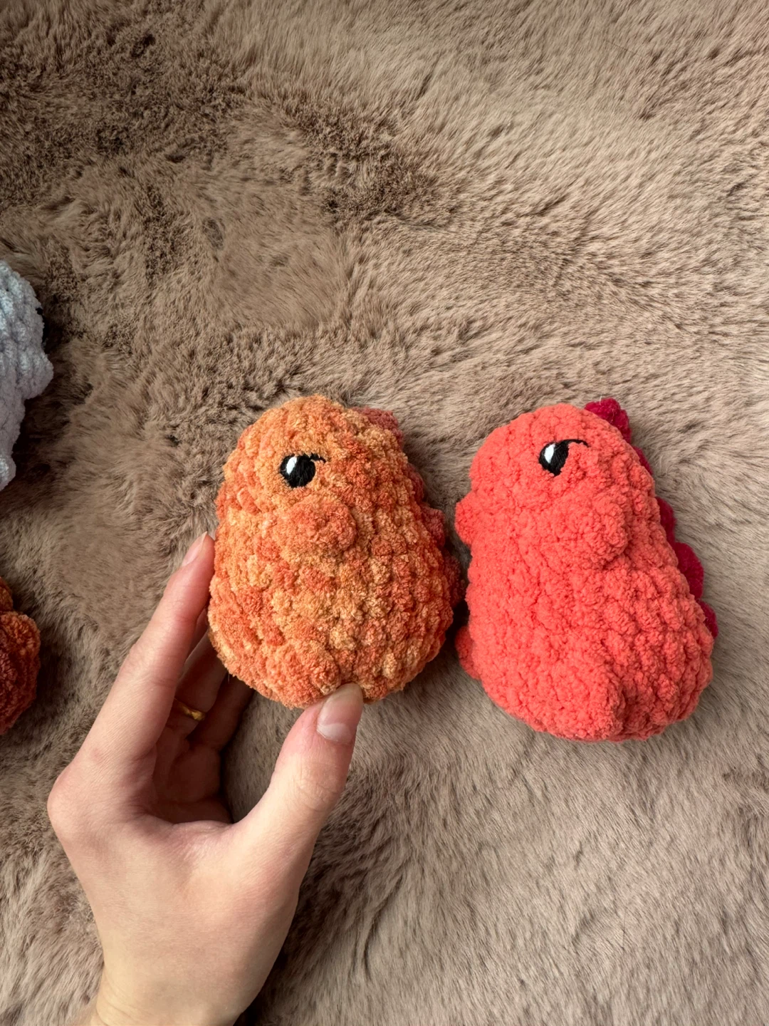 Handmade Crochet Plush Chubby Dinosaurs - photo 2