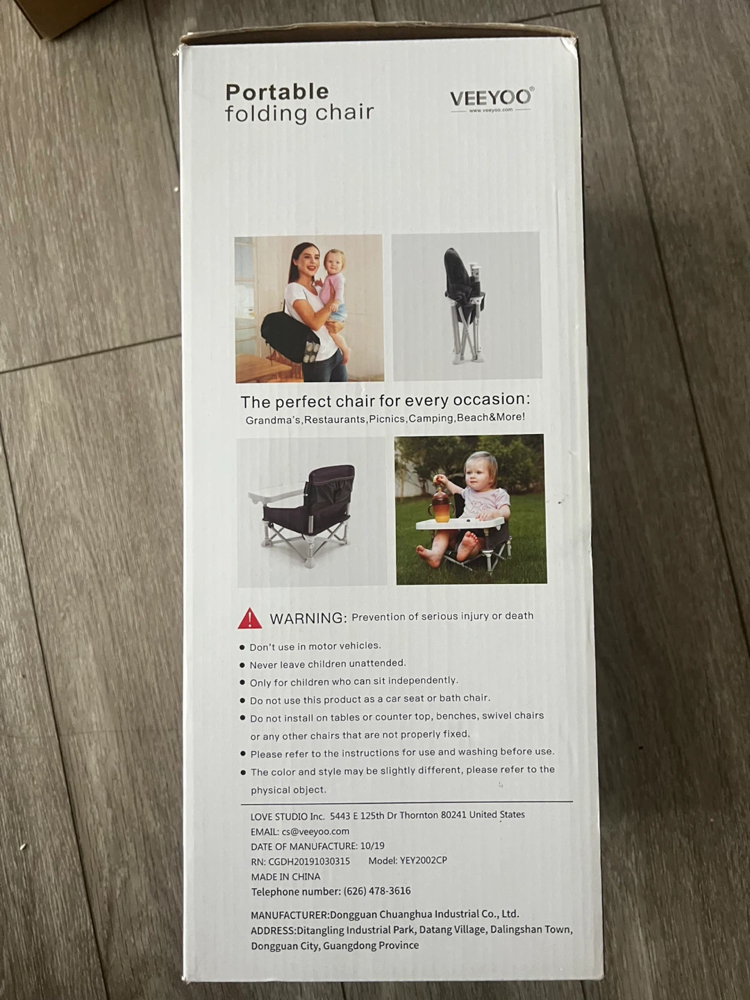 New Portable Folding Chair with Tray
