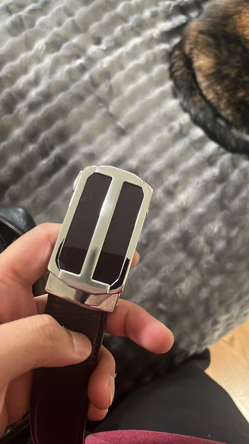 Formal sliding brown belt - photo 4