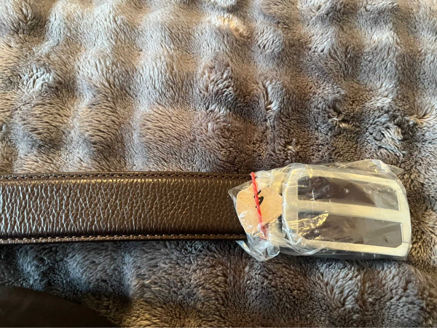 Formal sliding brown belt