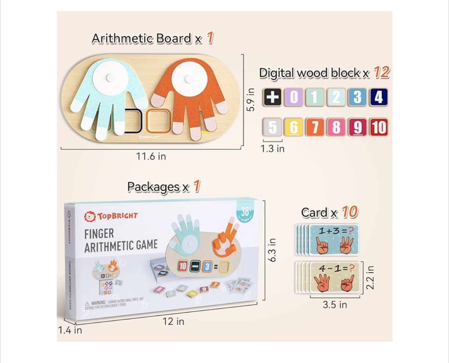 TopBright Finger Arithmetic Game - photo 4