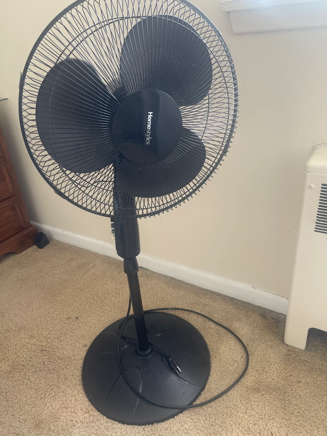 Homestyles black standing fan